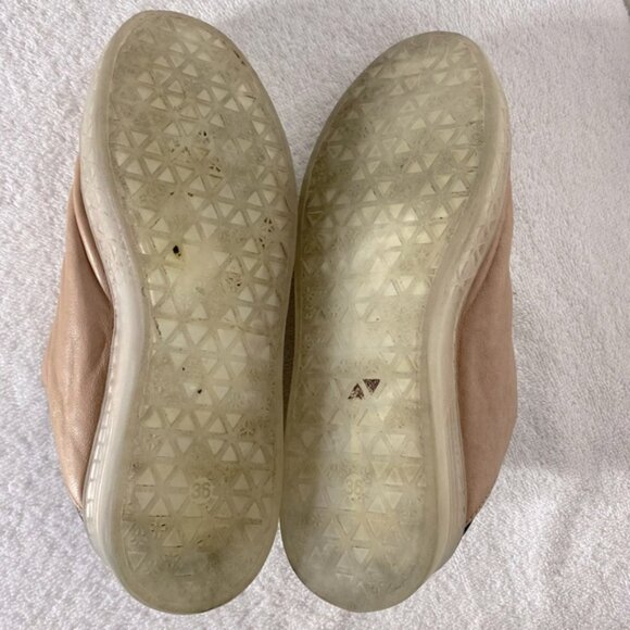 Mjus Made In Italy Pink Leather Slip On Sneakers 36 - Picture 6 of 15